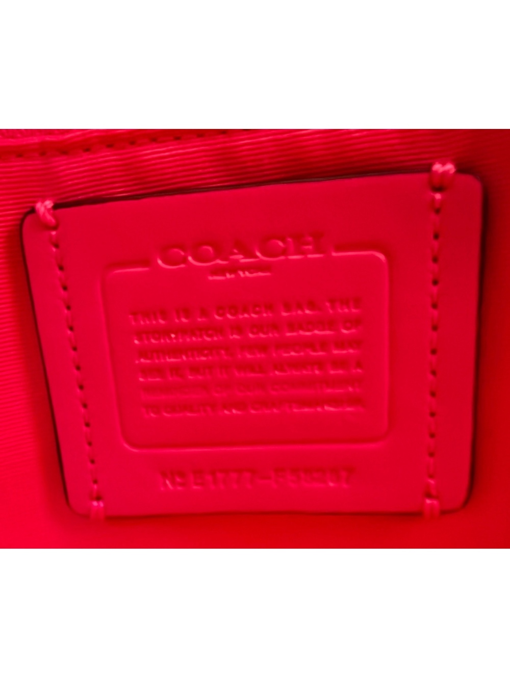 Coach Signature Pink and Brown Handbag - Picture 4 of 5